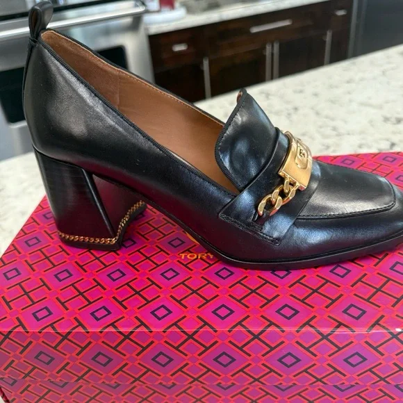 Ruby Loafer-Sierra- Tory Burch Elegant Black Leather Women's Loafers - Picture 5 of 8